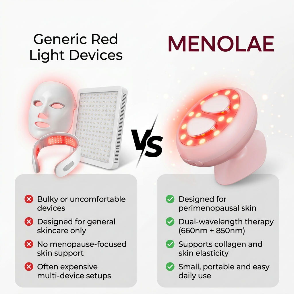 MENOLAE RESTORE® Dual-Wavelength Red Light Therapy For Perimenopausal Skin